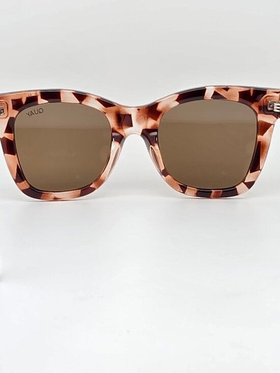 Quay Australia After Hours Tortoise Frame Brown Polarized Cat Eye Sunglasses main image 11